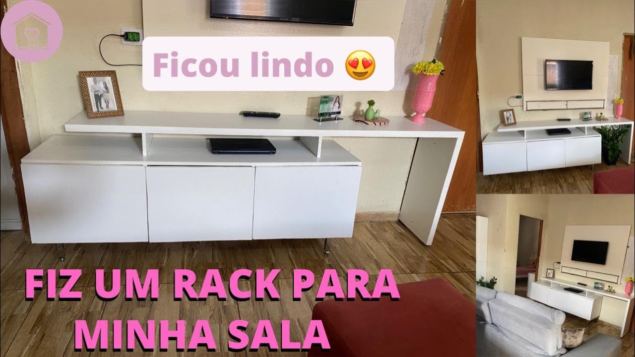 FIZ MEU RACK COM MDF PARA SALA DE  TV