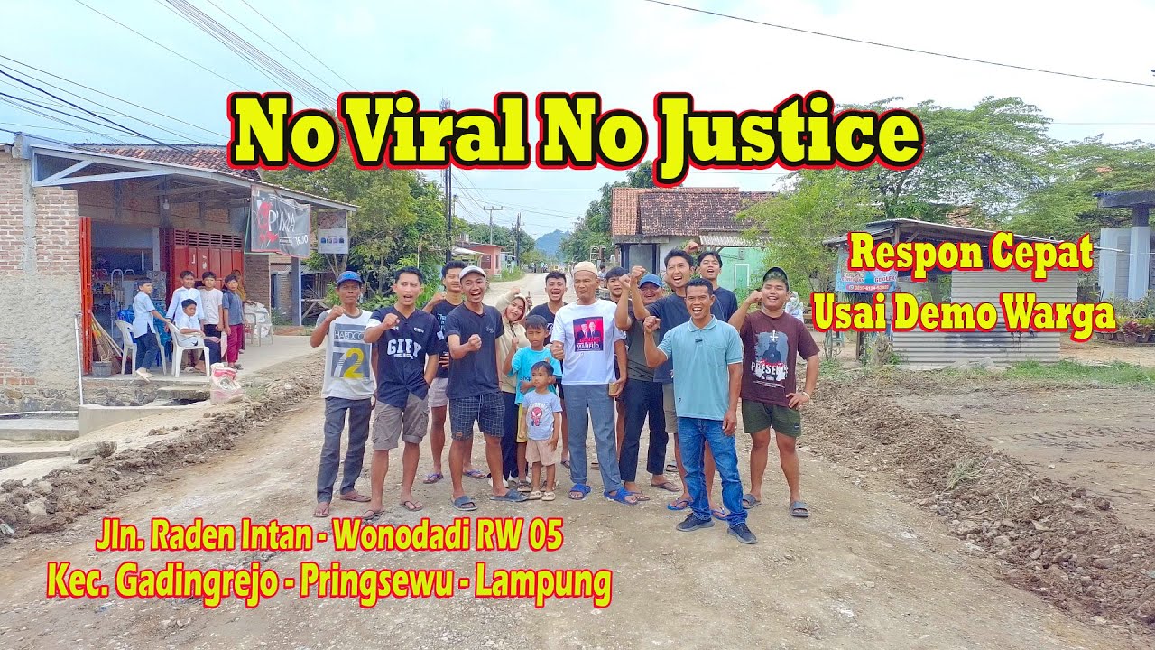 No Viral No Justice! Efek Didemo Warga, Jalan Rusak Langsung Ditindaklanjuti #wonodadi #pringsewu