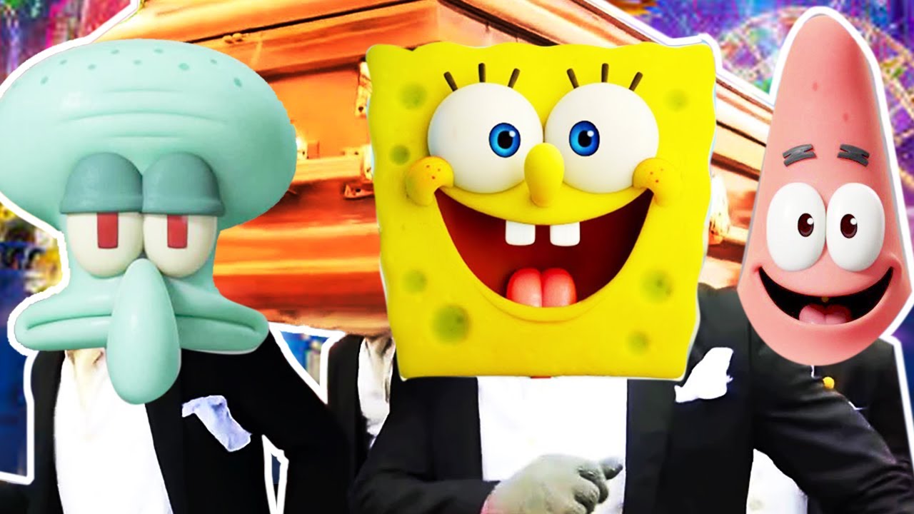 SPONGEBOB ON THE RUN - Patrick Star, Spongebob, Squidward- Meme Coffin Dance (COVER)