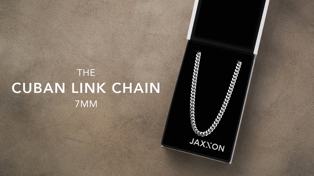 Men's Silver Cuban Chain - 7mm | Men's Jewelry Unboxing | JAXXON