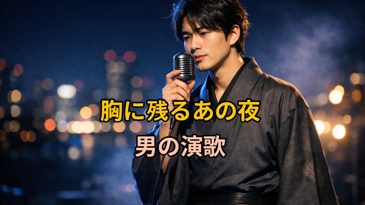 静かな夜に響く男の哀愁演歌