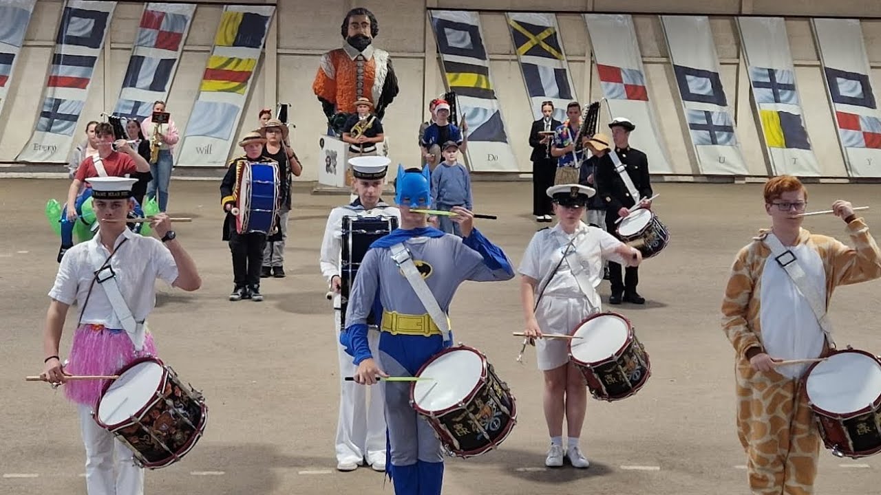 Squeegee Band Marching Display - Torpoint Sea Cadets Band 2025
