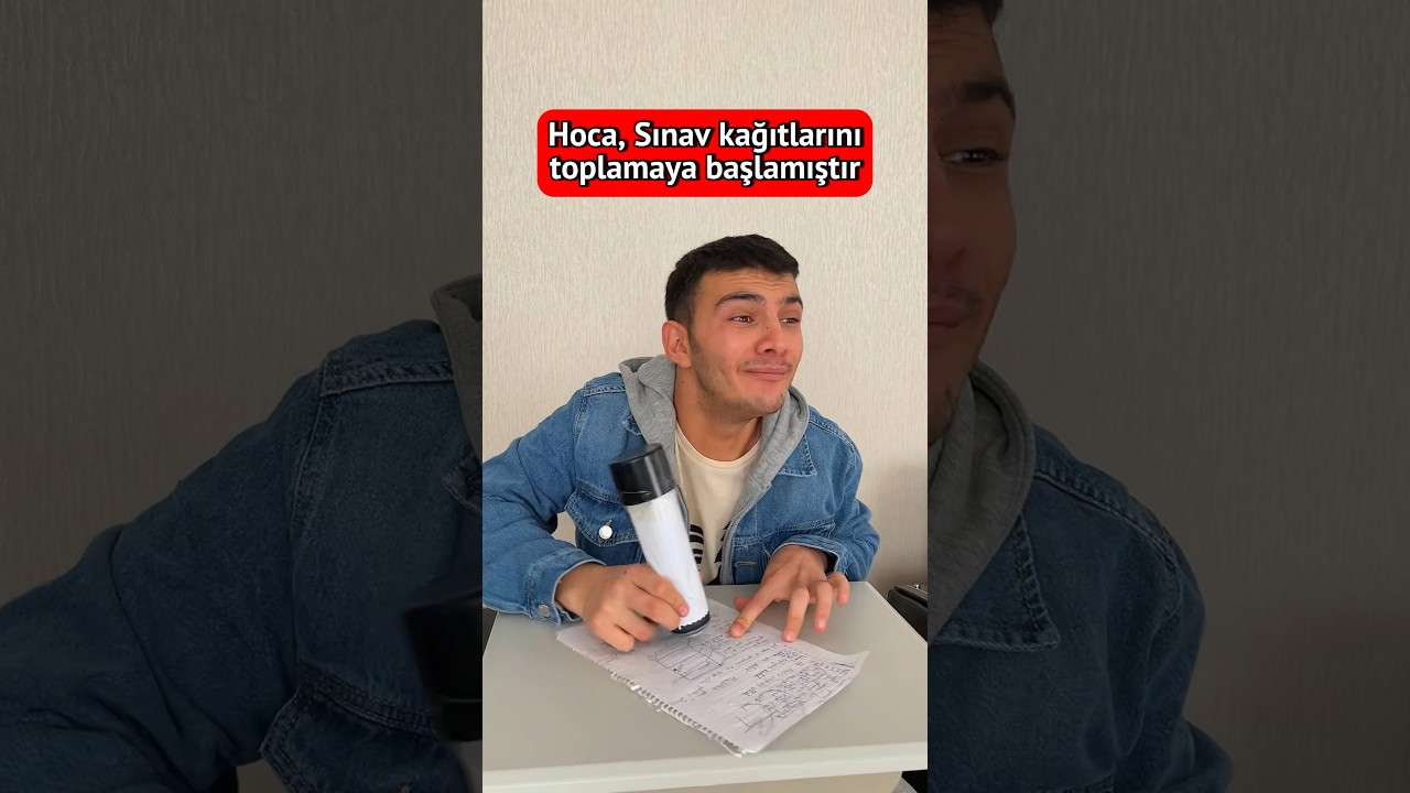 Hoca Sınav kağıtlarını toplamaya başlamıştır😅 #shorts