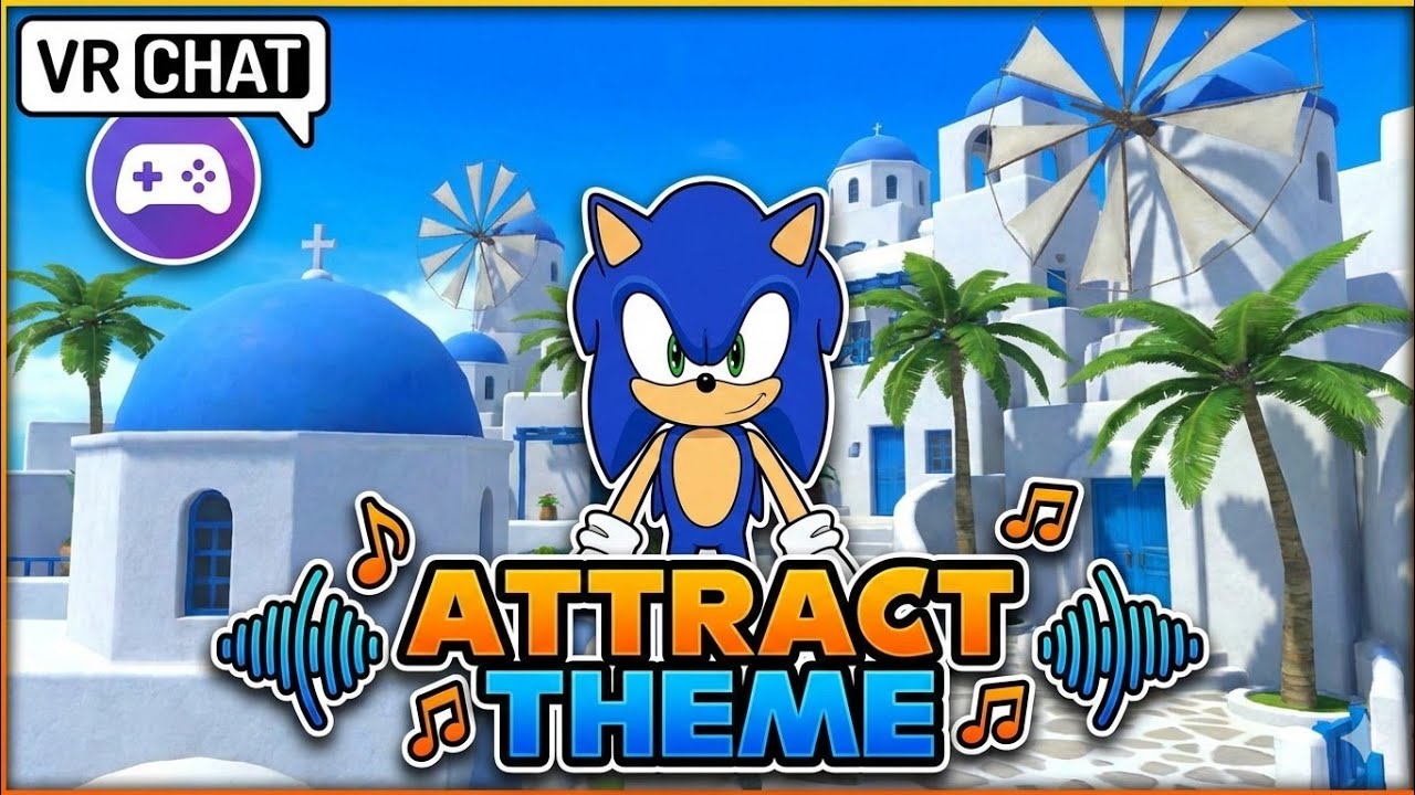 VRCHAT Create, Share, Play Attract Theme 