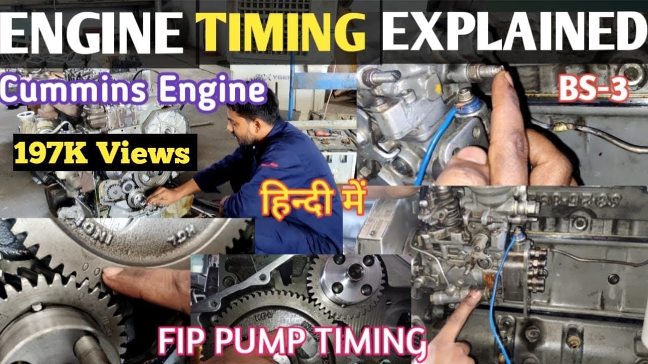 ENGINE TIMING EXPLAINED | FIP PUMP TIMING | CUMMINS ENGINE | BS-3 | TATA BUS | @Diesel engine workshop