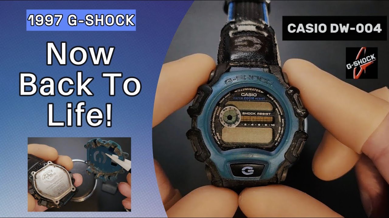 Vintage G-Shock 1997 DW-004 Brought Back to Life!