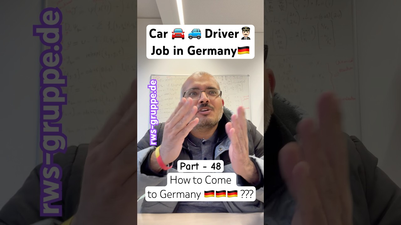 Car 🚘 🚙 Driver👨🏻&zwj;✈️ Job in Germany🇩🇪 | Part - 48 | How to Come to Germany 🇩🇪 ? #cardriving