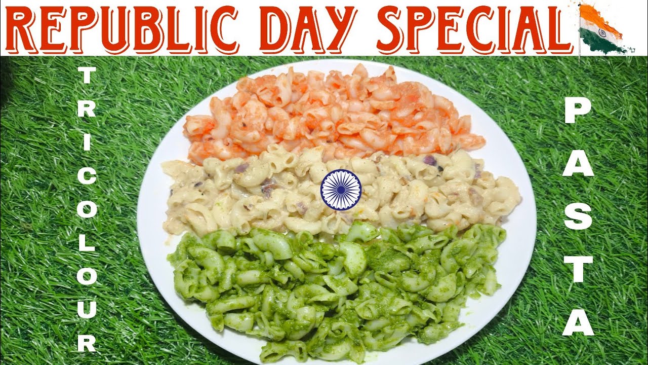 Tiranga Tricolour Pasta Recipe 🇮🇳 | Republic Day Special Pasta | 