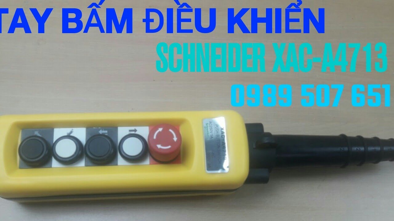 tay bam dieu khien cau truc schneider xac a4713, dieu khien 4 nut 1 cap toc do schneider xac-a4713