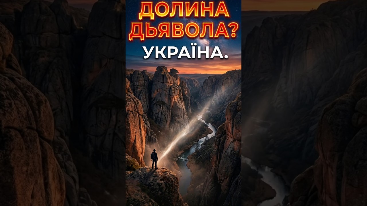 ТЫ НЕ ПОВЕРИШЬ!Актовский каньон &mdash; Долина Дьявола в сердце Украины.    #shorts