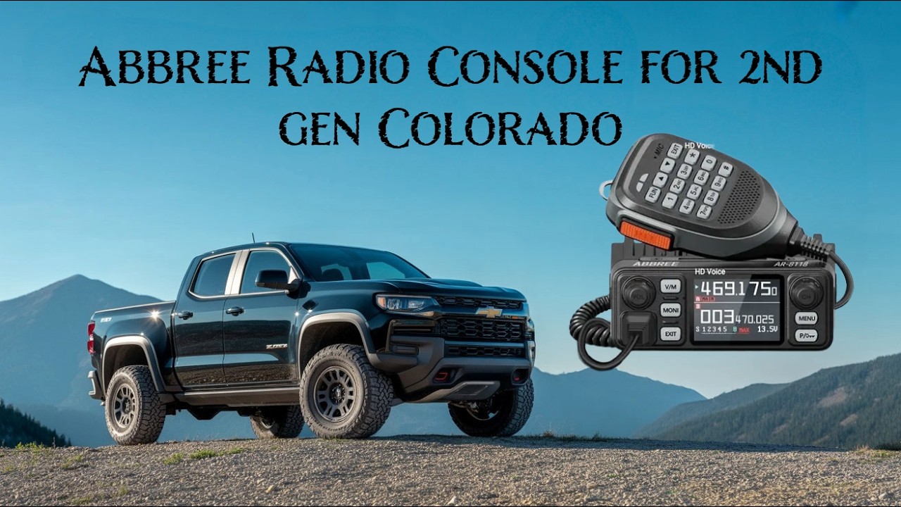 Abbree UHF/VHF radio install and programing Chevy Colorado Gen2