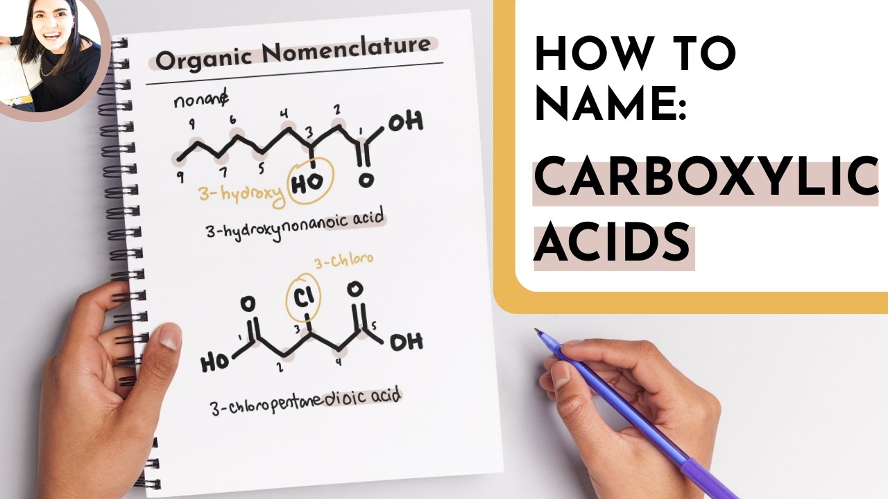 How to Name Carboxylic Acids with IUPAC Nomenclature Rules | Full Tutorial and PDF
