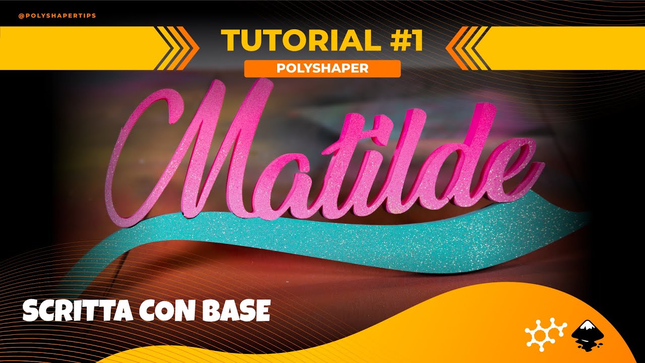 Semplice scritta con base | PolyShaper TutoriAZ