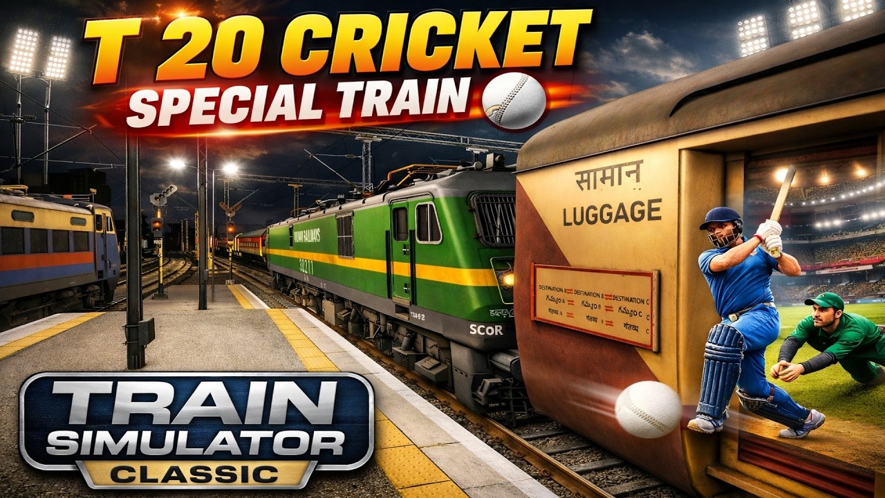 01417 PUNE ADI SPECIAL T20 WORLD CUP SPL LIVE RAILWORKS..#indianrailways #railworks #gaming #live