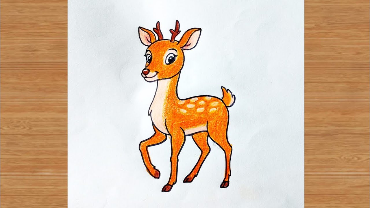 How To Draw A Deer 🦌 Easy | Step By Step For Beginners | Art Tutorial | Art Is My Soul🤗