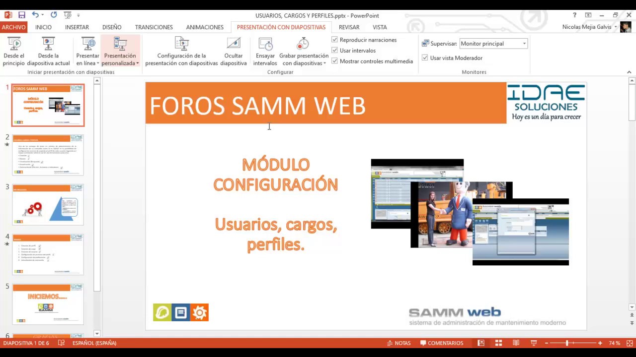 MÓDULO DE CONFIGURACIÓN  Usuarios, cargos y perfiles