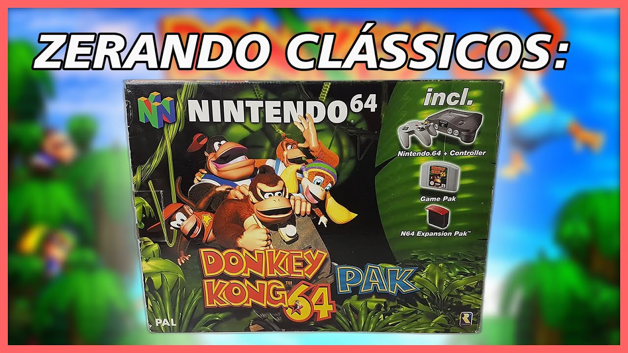Finalmente joguei Donkey Kong 64 após a trilogia do Snes