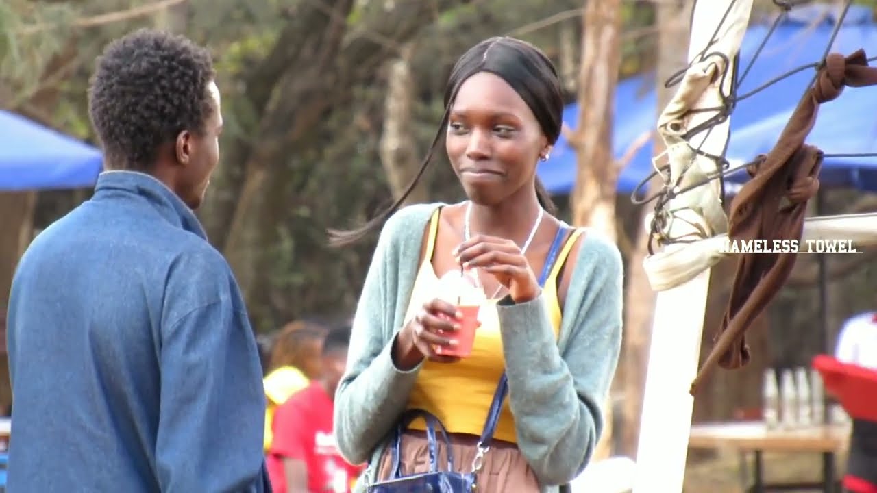 Randomly giving strangers a kiss during cultural week at kca university