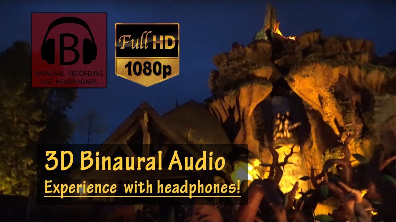 Splash Mountain, Full Ride NIGHT + Line Queue - Magic Kingdom, Walt Disney World [HD, 3D Audio]
