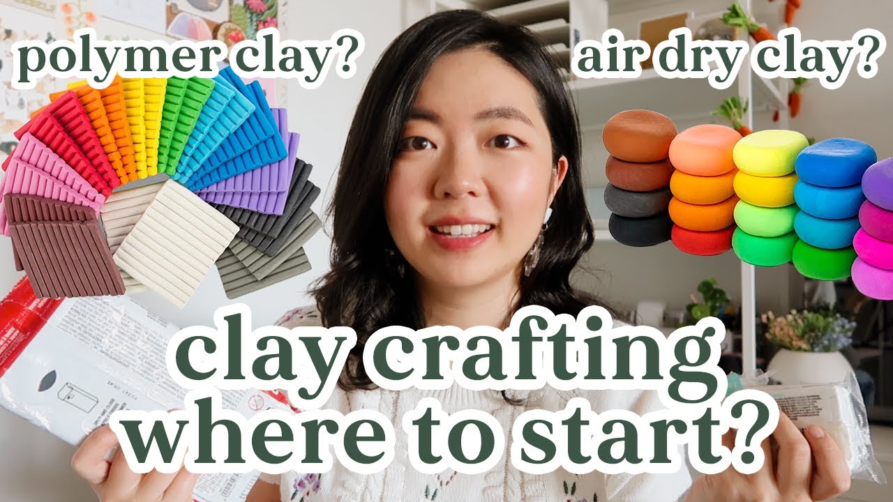⭐️ Types of Crafting Clay for Beginners ⭐️ Polymer Clay vs Air Dry