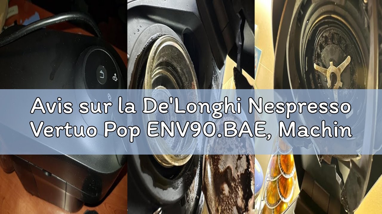 Avis sur la De'Longhi Nespresso Vertuo Pop ENV90.BAE, Machine à Café Capsules avec Mousseur à Lait,