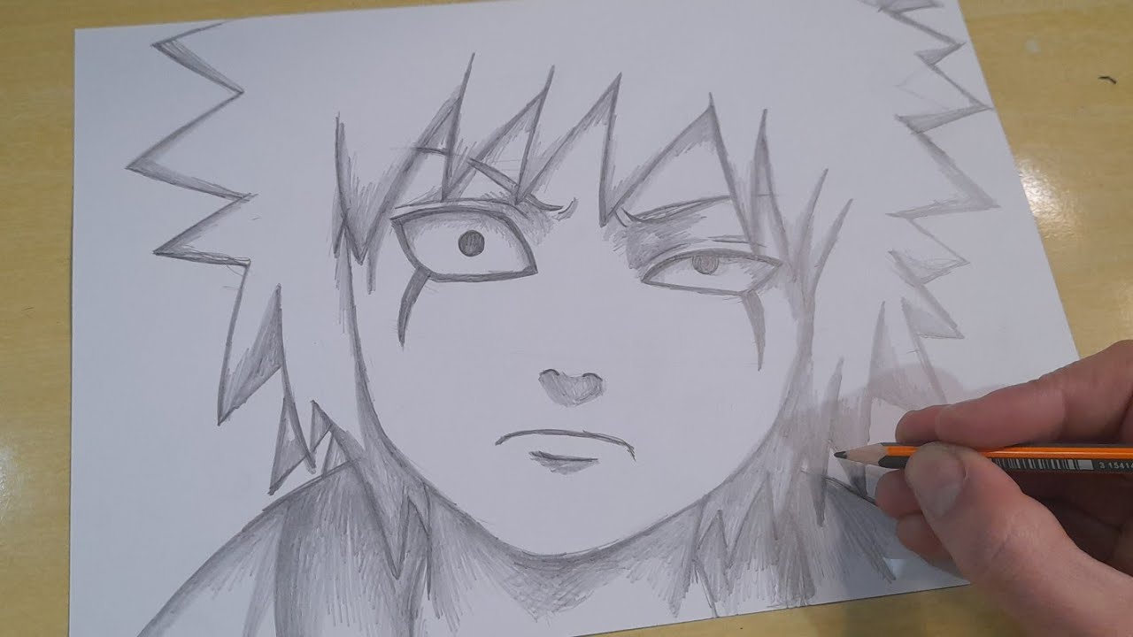 FACIL DE DESENHAR COMO DESENHAR KID JIRAYA do ANIME NARUTO passo a passo
