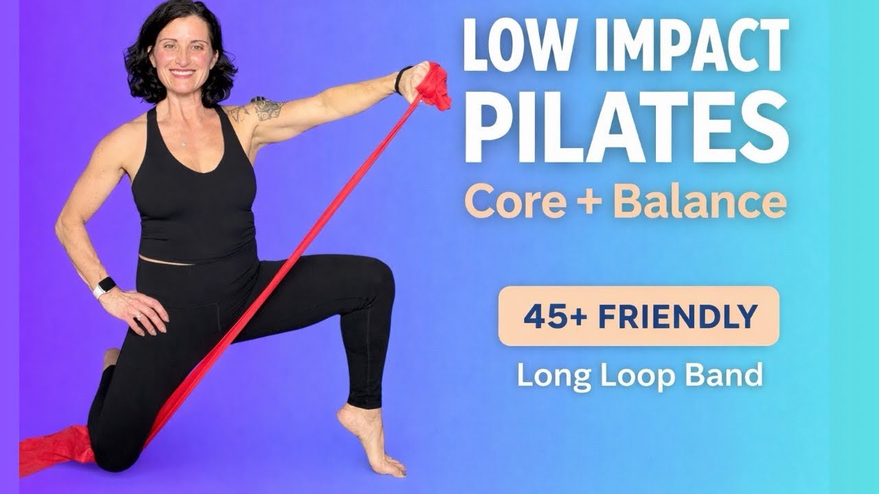 30 Minute Low Impact Pilates Workout with Long Loop Band | Full Body Tone at Home