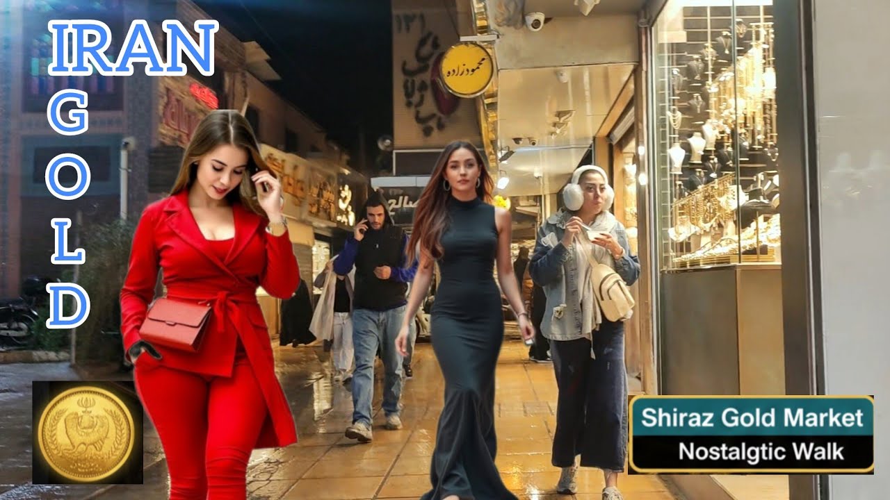 A time when gold was cheap! 💰 Strolling through the Shiraz goldsmiths' market before inflation 4K 