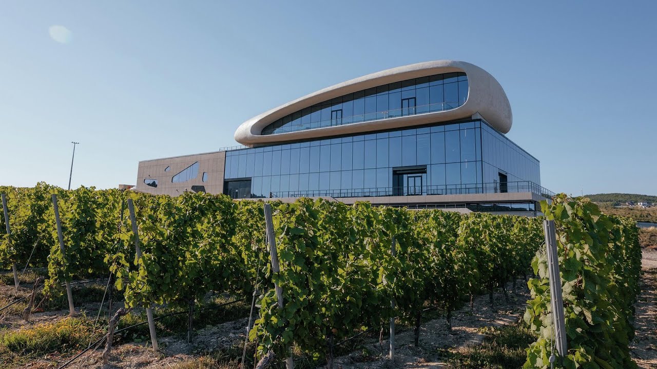 В Анапе космический корабль? Нет, это винодельня Скалистый берег