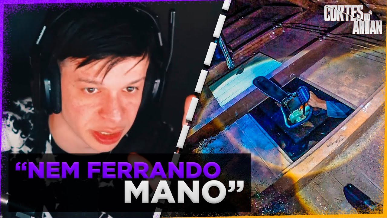 ARUAN REAGE A FICAMOS PRESOS NO SÓTÃO COM O MALIGNO - CAÇADORES DE LENDAS (RENATO GARCIA)