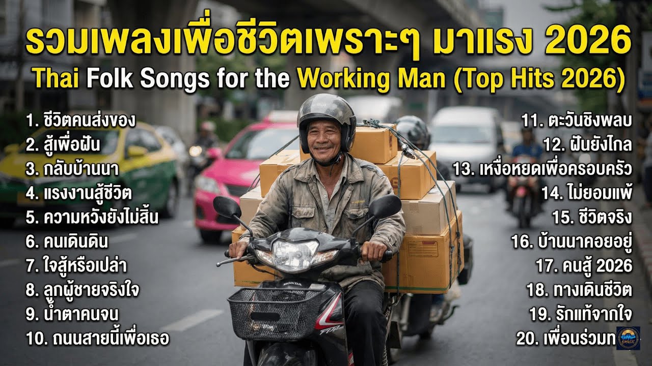 มาเเรง 2026 รวมเพลงเพื่อชีวิตฟังเพราะๆเพลินๆ หลับสบาย