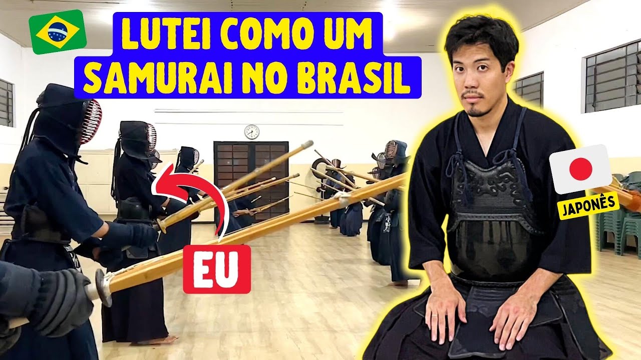 Japonês dolorido depois de lutar no Brasil.