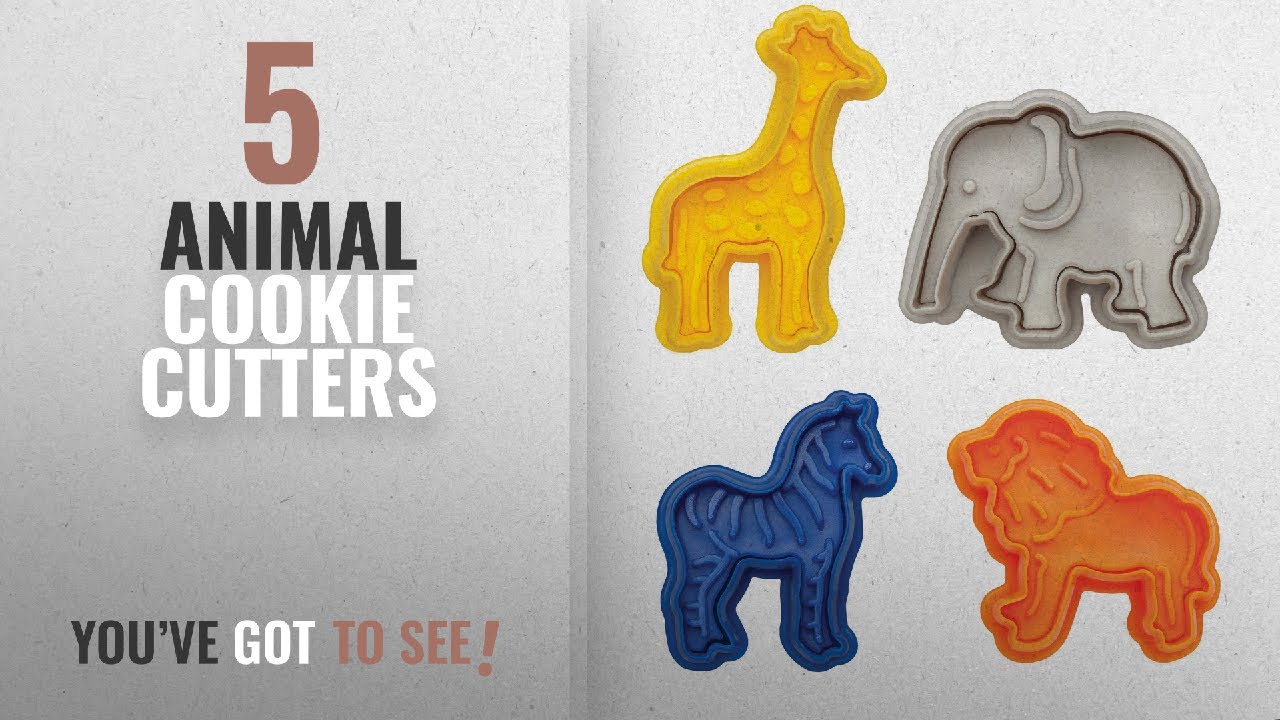 Best Animal Cookie Cutters [2018]: Mrs. Anderson&rsquo;s Baking Animal Cracker Cookie Cutters, Set of 4