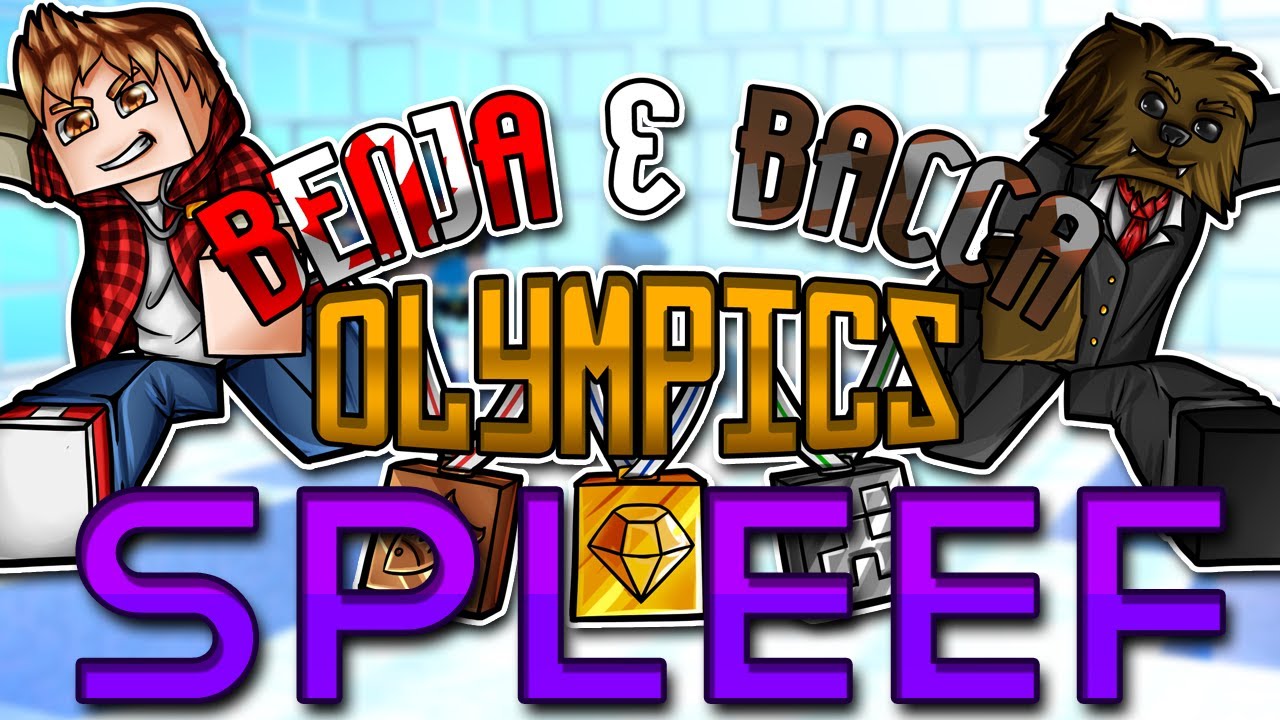 Minecraft Benja and Bacca Olympics: Spleef (Challenge #7) | JeromeASF