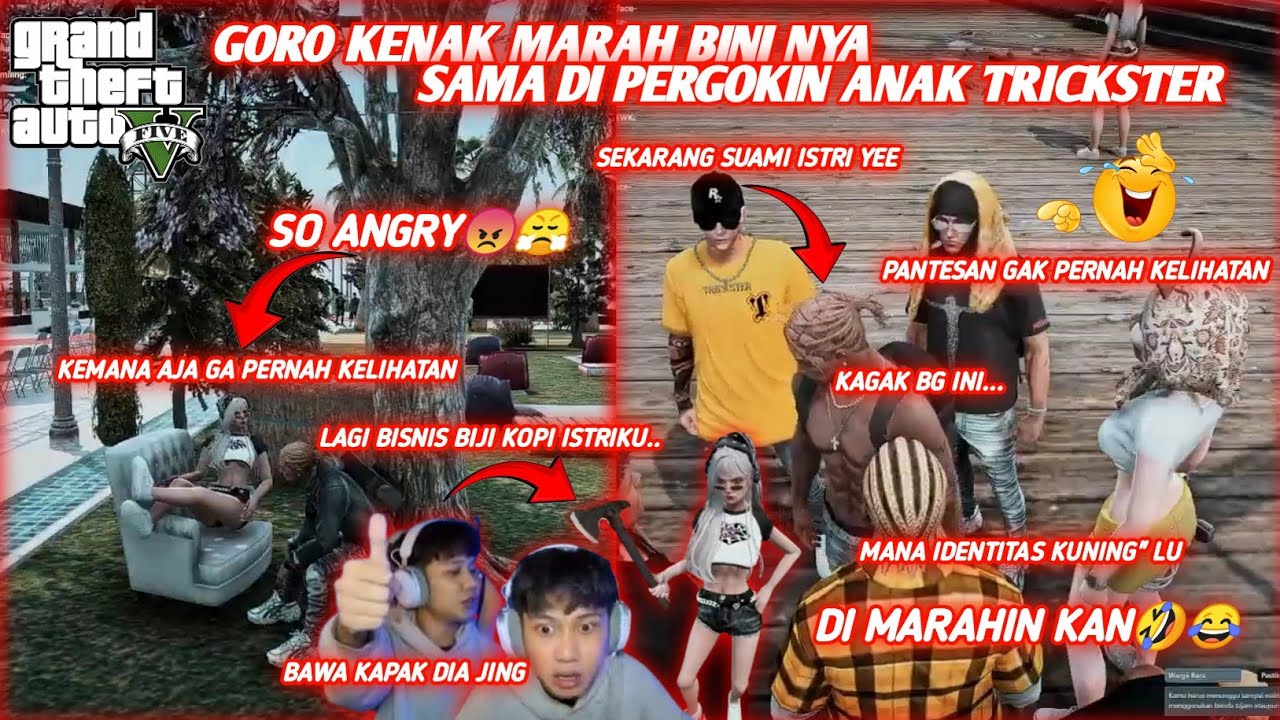 GORO KENAK OMEL ISTRI SETELAH MENGHILANG LAMA, KEPERGOK ANAK TRICKSTER🤣 - GTA 5 ROLEPLAY