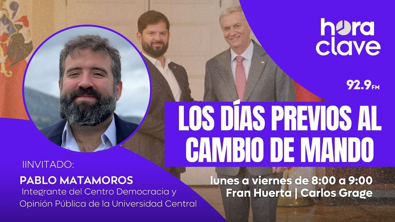Pablo Matamoros analiza los días previos al cambio de mando #HoraClave