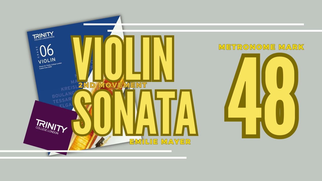 Andante | 2nd movt from Violin Sonata in Eb | Emilie Mayer | Play Along | TCL Violin Grade 6 | 48