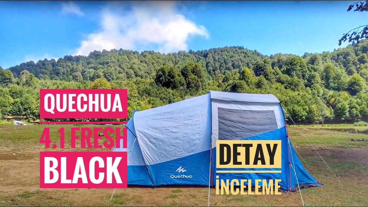 Decathlon 4.1 Fresh Black Tent Обзор Настройка Семейная палатка Плато Керемали Кемпинг 4 человека