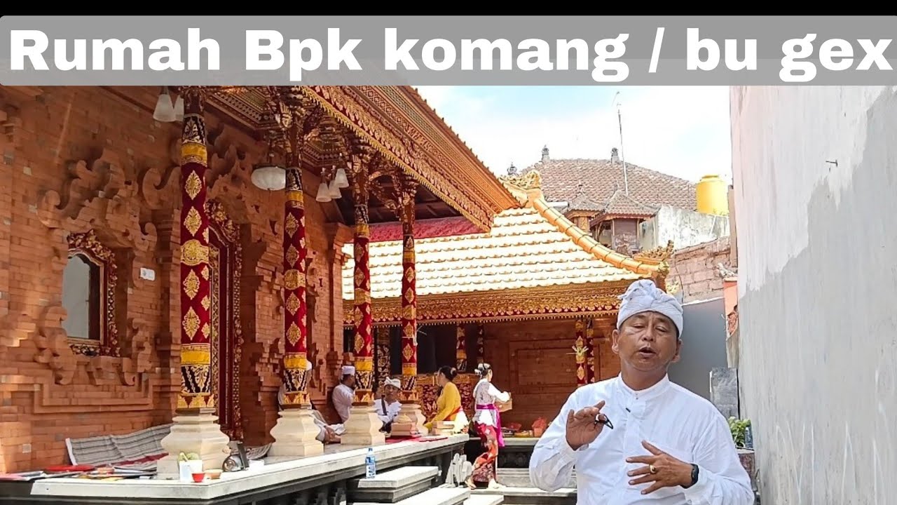 Prosesi melaspas rumah adat bali minimalis sesuai asta kosala kosali oleh undagi bali