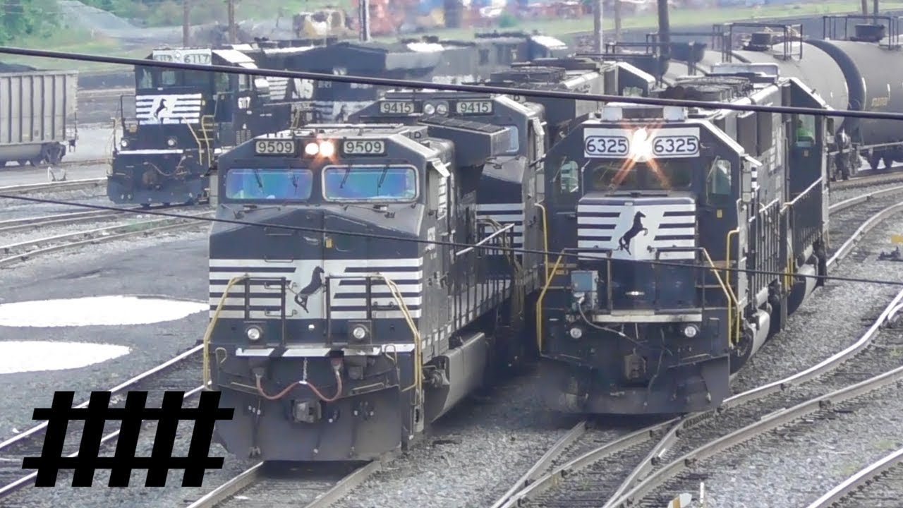 Altoona, PA Rose Yard with NS Trains, Switching, and Crew Changes After the 2017 Solar Eclipse