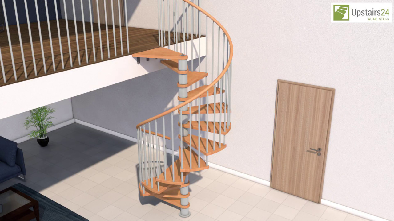 Escalier en colimaçon en Kit Viva - Upstairs24