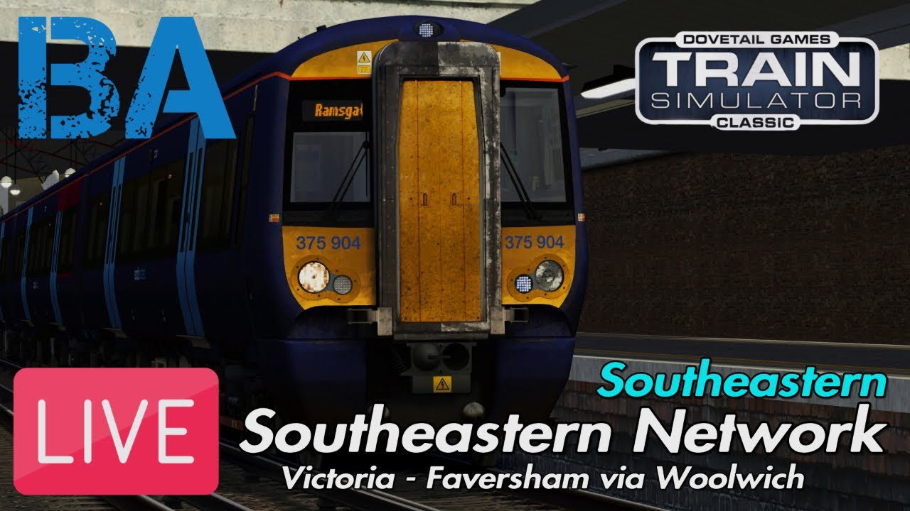 Victoria To Faversham LIVE - Class 375 Divert - Southeastern Network - Train Sim Classic (23/01/26)