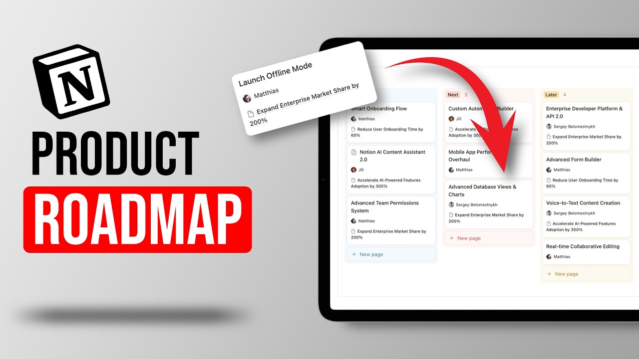 How To Build A Product Roadmap Using Notion