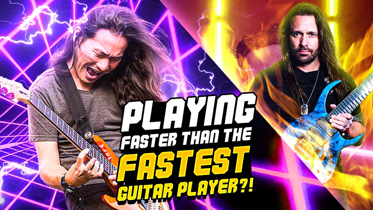 Can I Beat the FASTEST Guitar Player? Rusty Cooley vs Herman Li