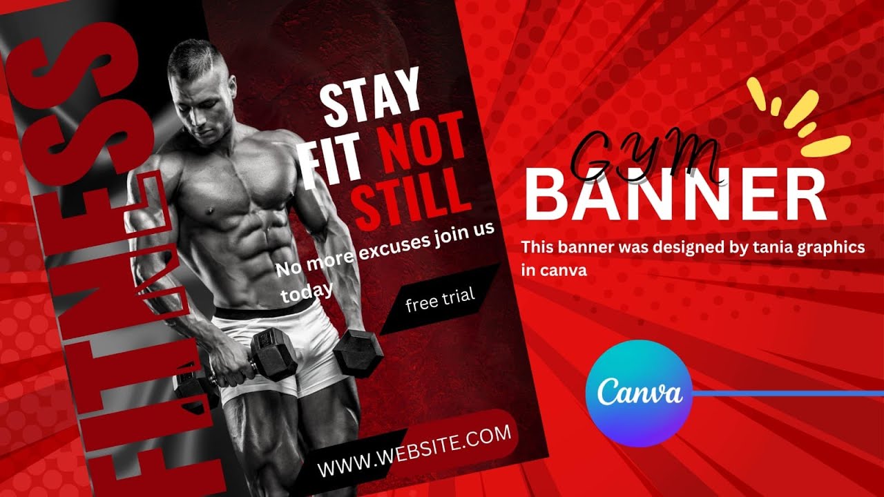 𝐇𝐨𝐰 𝐭𝐨 𝐝𝐞𝐬𝐢𝐠𝐧 𝐚 𝐠𝐲𝐦 𝐚𝐧𝐝 𝐟𝐢𝐭𝐧𝐞𝐬𝐬 𝐟𝐥𝐲𝐞𝐫 𝐨𝐫 𝐩𝐨𝐬𝐭𝐞𝐫 𝐢𝐧 𝐂𝐚𝐧𝐯𝐚 | 𝐜𝐚𝐧𝐯𝐚 𝐭𝐮𝐭𝐨𝐫𝐢𝐚𝐥 | 𝐓𝐚𝐧𝐢𝐚 𝐆𝐫𝐚𝐩𝐡𝐢𝐜𝐬