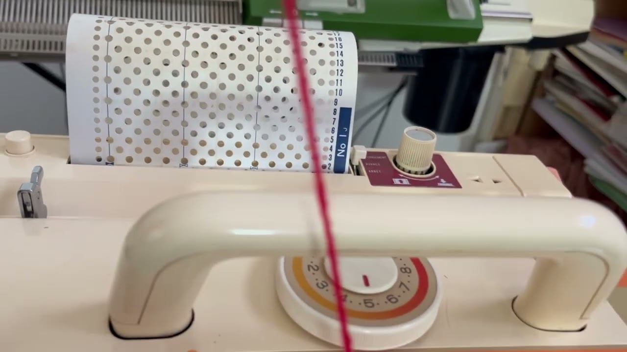 Côte anglaise sur Machine à tricoter, broder 🧵 