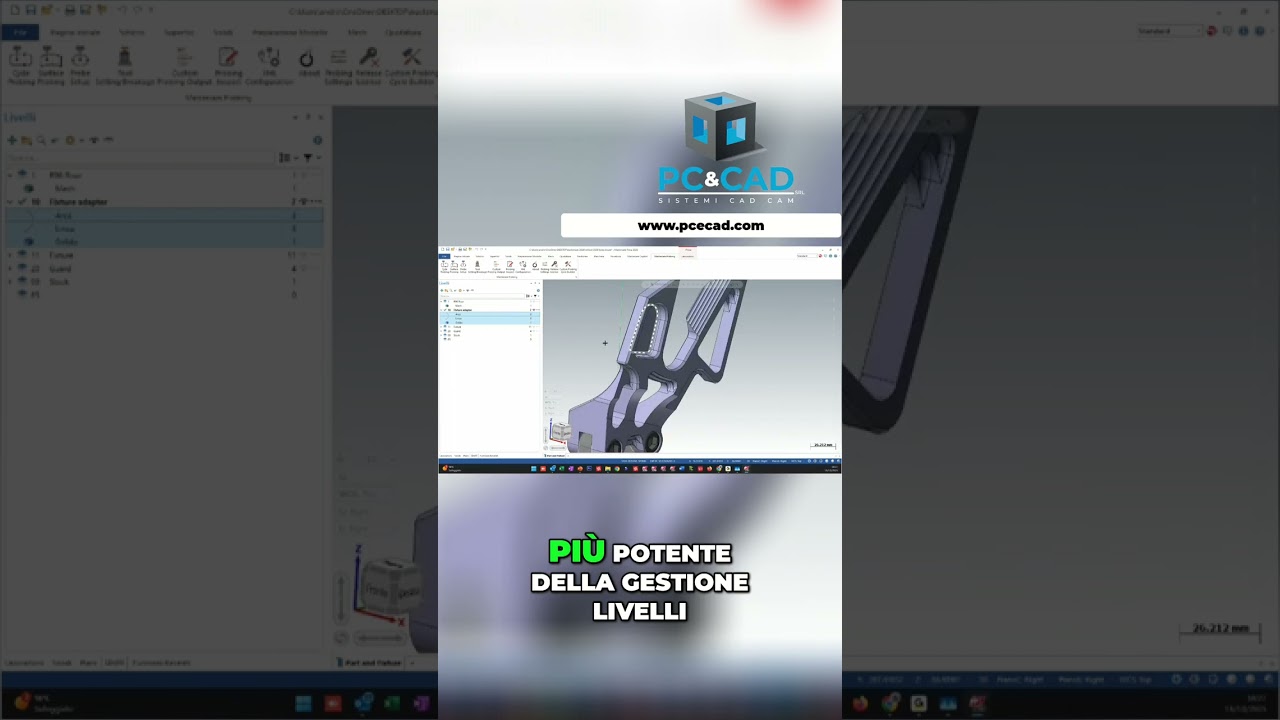 Nuova Gestione Livelli in Mastercam 2026: Interfaccia Fluida e Potente! 