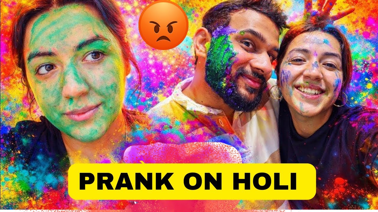 Pranking my Russian wife on Holi 🤣😂 or wife ne kya badla liya? 