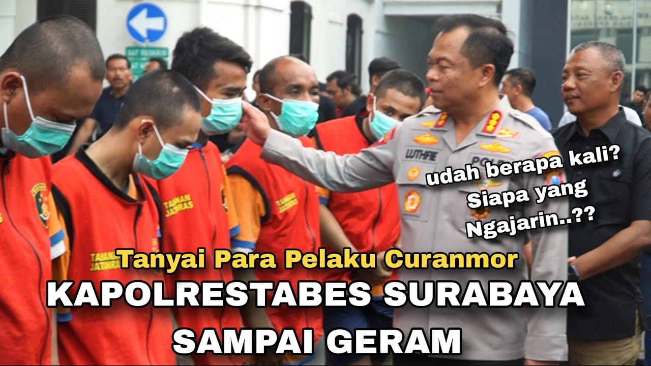 Full video konferensi pers 49 pel4ku curanmor di Surabaya | Kapolrestabes Surabaya beri Ultimatum
