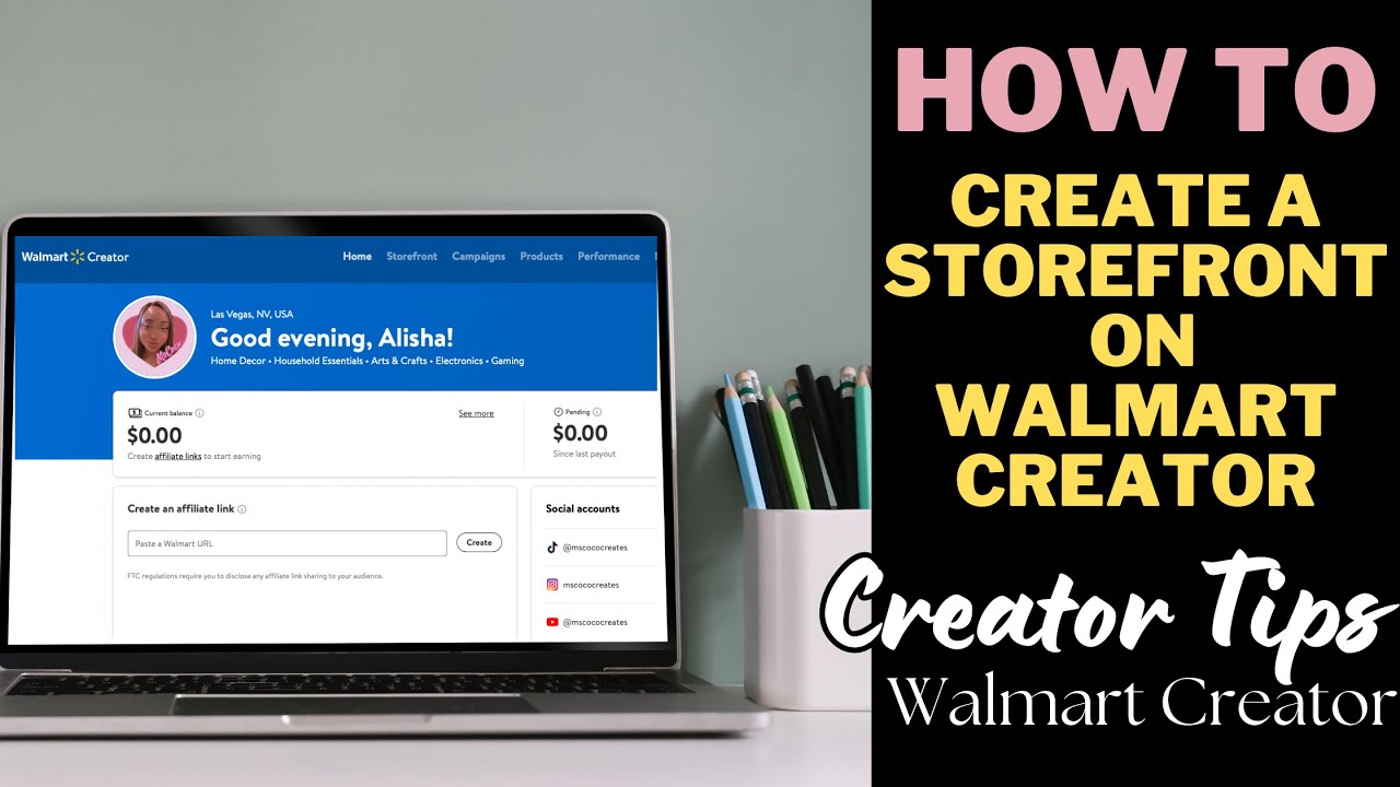 HOW TO | Create a storefront on Walmart Creator